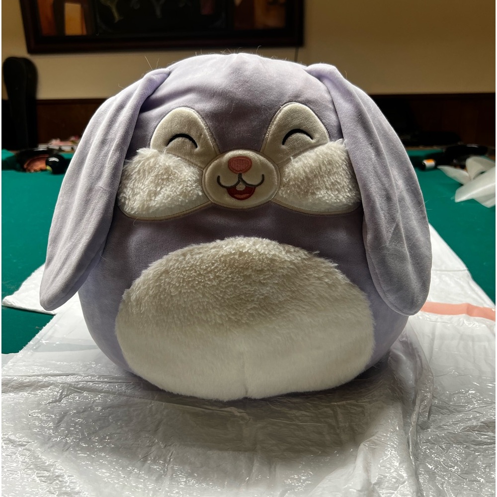 Squishmallows KellyToy Easter Bunny purple